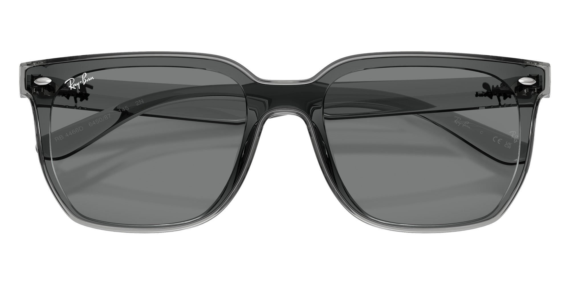 Ray-Ban RB4466D 645087 147 - Transparent Gray / Dark Gray #id:rb4466d645087_s:106125
