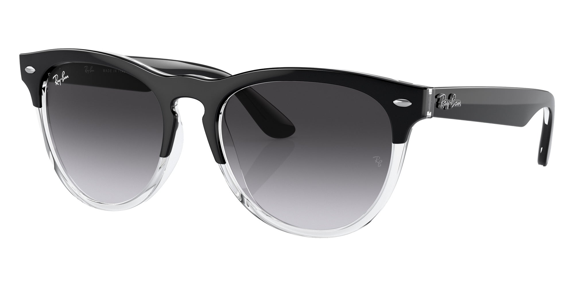 Ray-Ban RB4471 Iris 66308G 54 - Black on Transparent / Gray #id:rb447166308g_s:100105