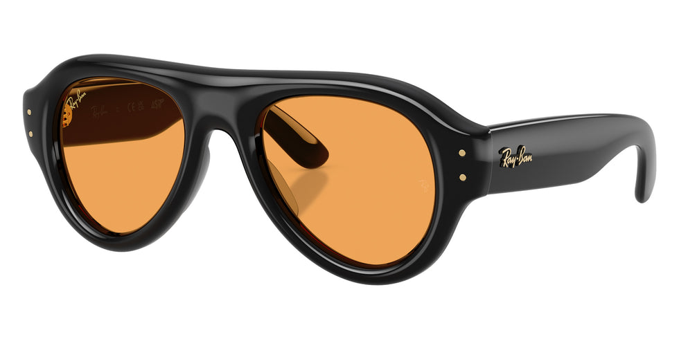 Ray-Ban RB4925 Aviator Puffer 601/7 50 - Black / Orange #id:rb49256017_s:100105