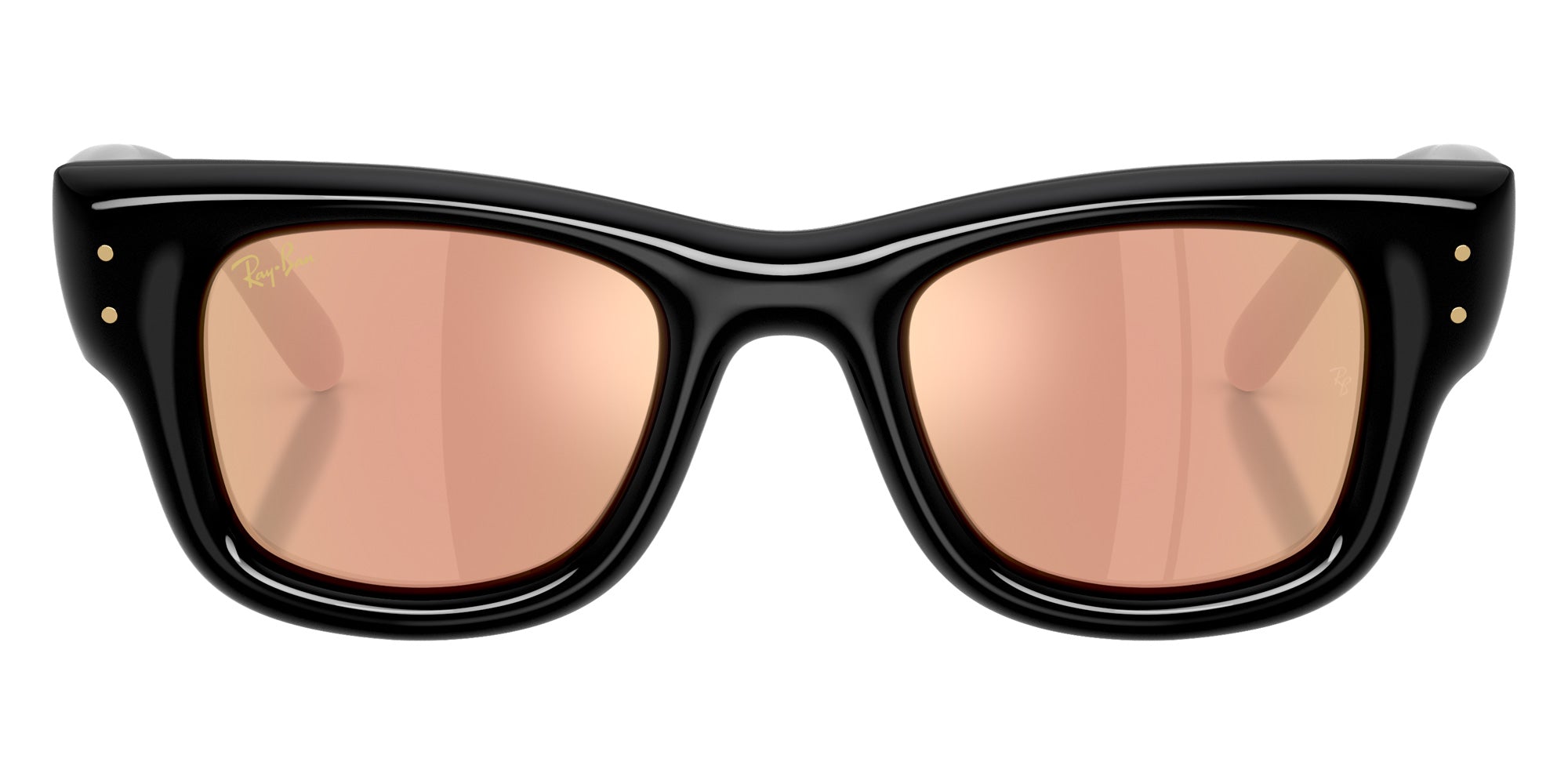 Ray-Ban RB4940 Wayfarer Puffer 601/7J 47 - Black / Dark Brown Mirrored Rose Gold #id:rb49406017j_s:112100