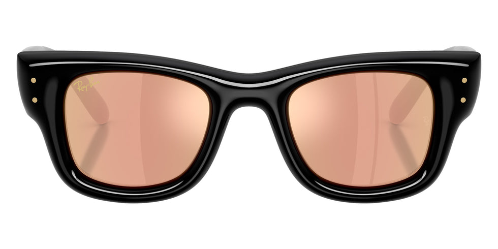 Ray-Ban RB4940 Wayfarer Puffer 601/7J 47 - Black / Dark Brown Mirrored Rose Gold #id:rb49406017j_s:112100