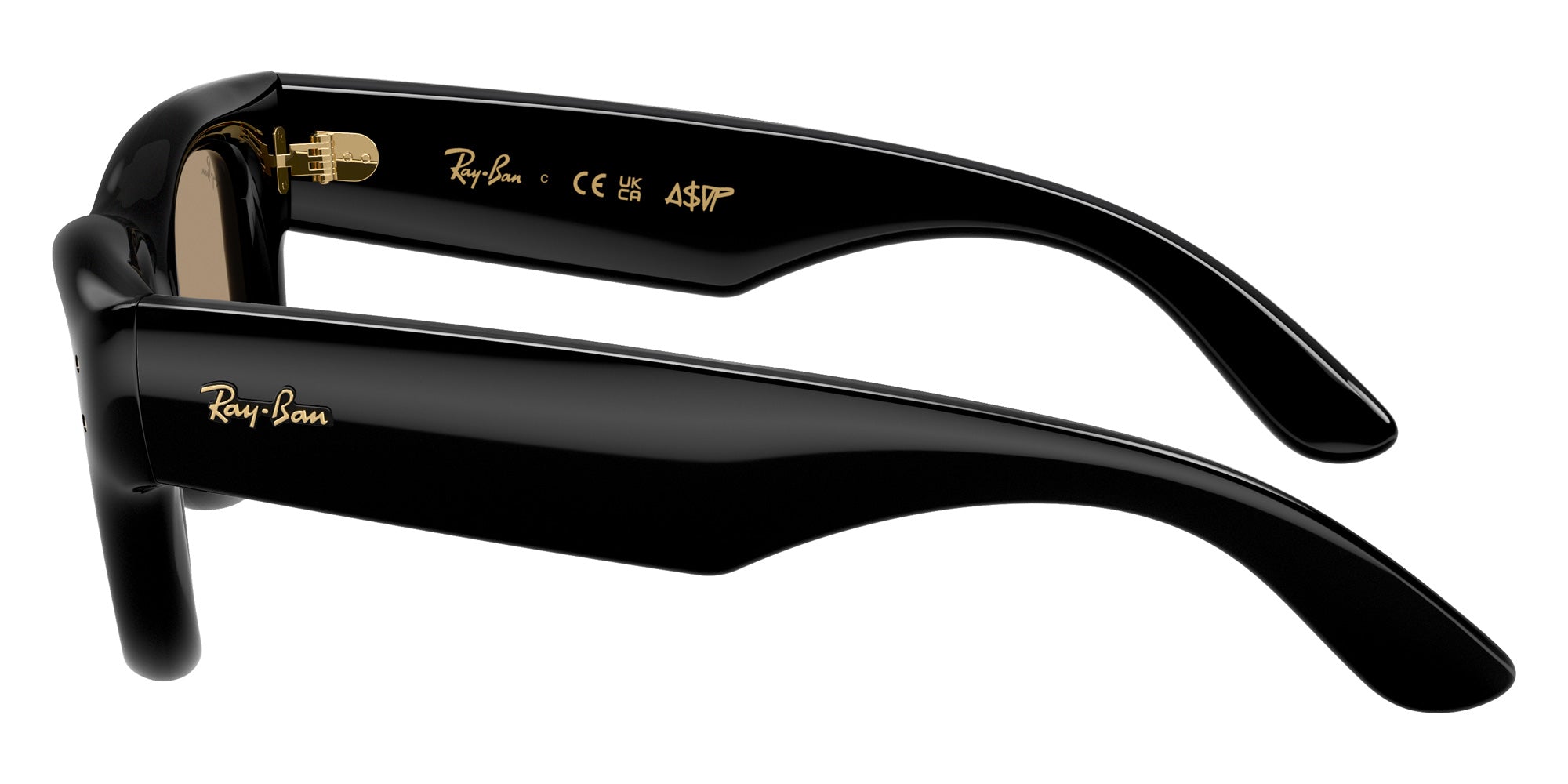 Ray-Ban RB4940 Wayfarer Puffer 601/7J 47 - Black / Dark Brown Mirrored Rose Gold #id:rb49406017j_s:112110