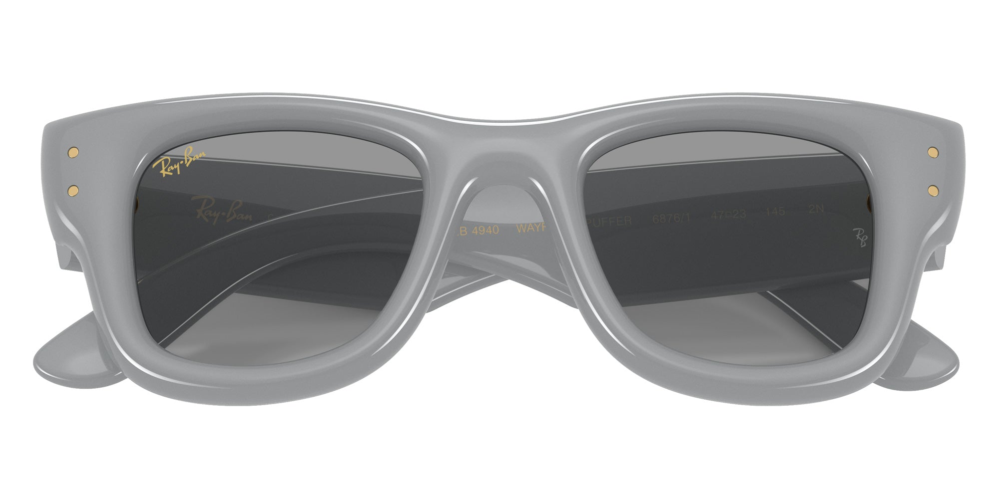 Ray-Ban RB4940 Wayfarer Puffer 6876/1 47 - Solid Gray #id:rb494068761_s:130125