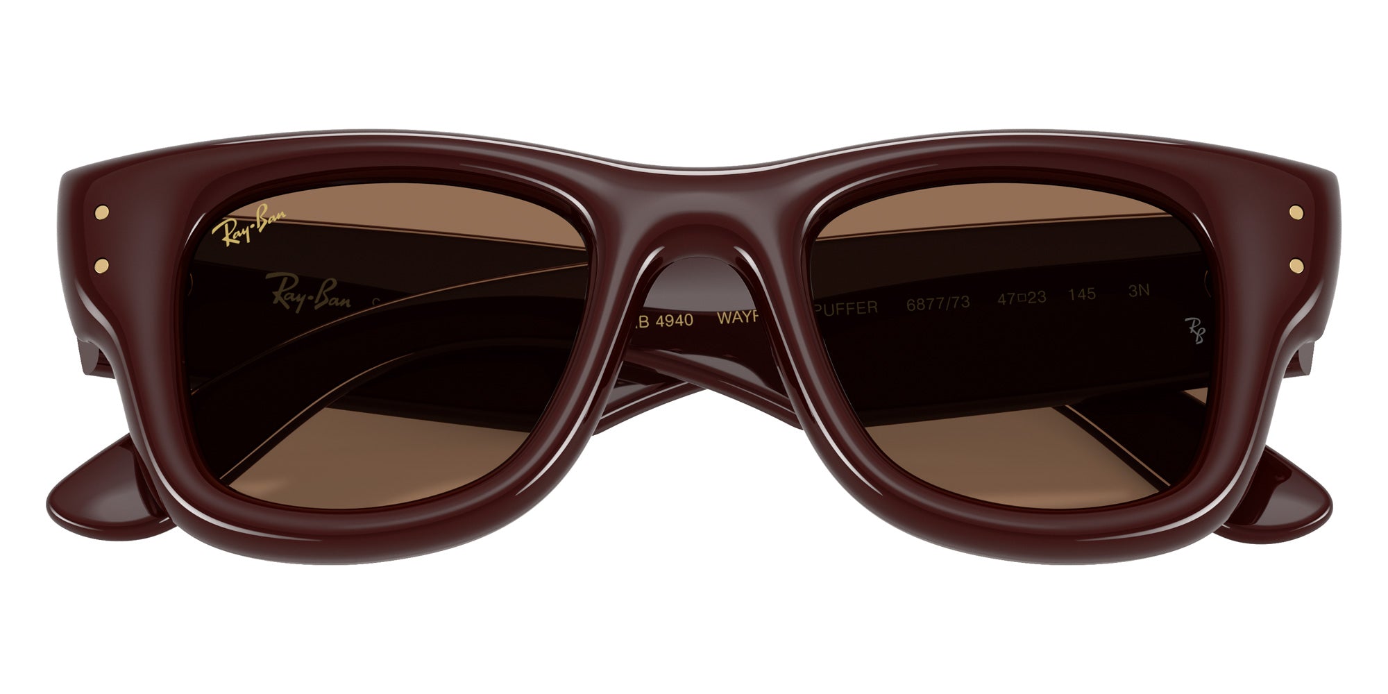 Ray-Ban RB4940 Wayfarer Puffer 687773 47 - Dark Brown #id:rb4940687773_s:134125