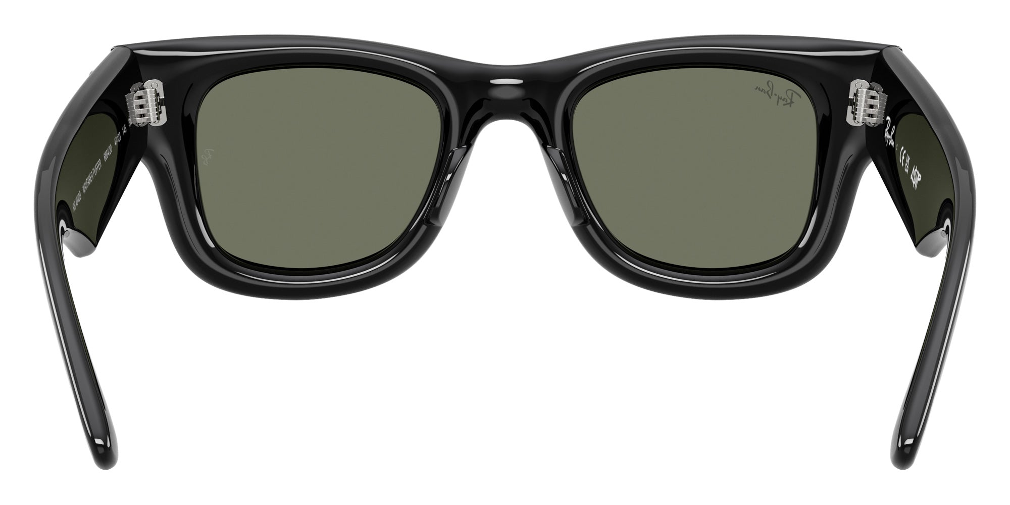 Ray-Ban RB4940B Wayfarer Puffer Crystal Edition 686430 47 - Black / Green Mirrored Silver Plan #id:rb4940b686430_s:100115