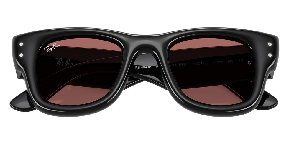 Ray-Ban RB4940B Wayfarer Puffer Crystal Edition 686485 47 - Black #id:rb4940b686485_s:102125