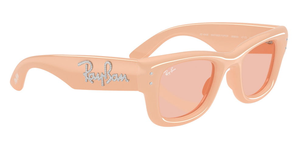 Ray-Ban RB4940B Wayfarer Puffer Crystal Edition 688884 47 - Solid Nude #id:rb4940b688884_s:104120