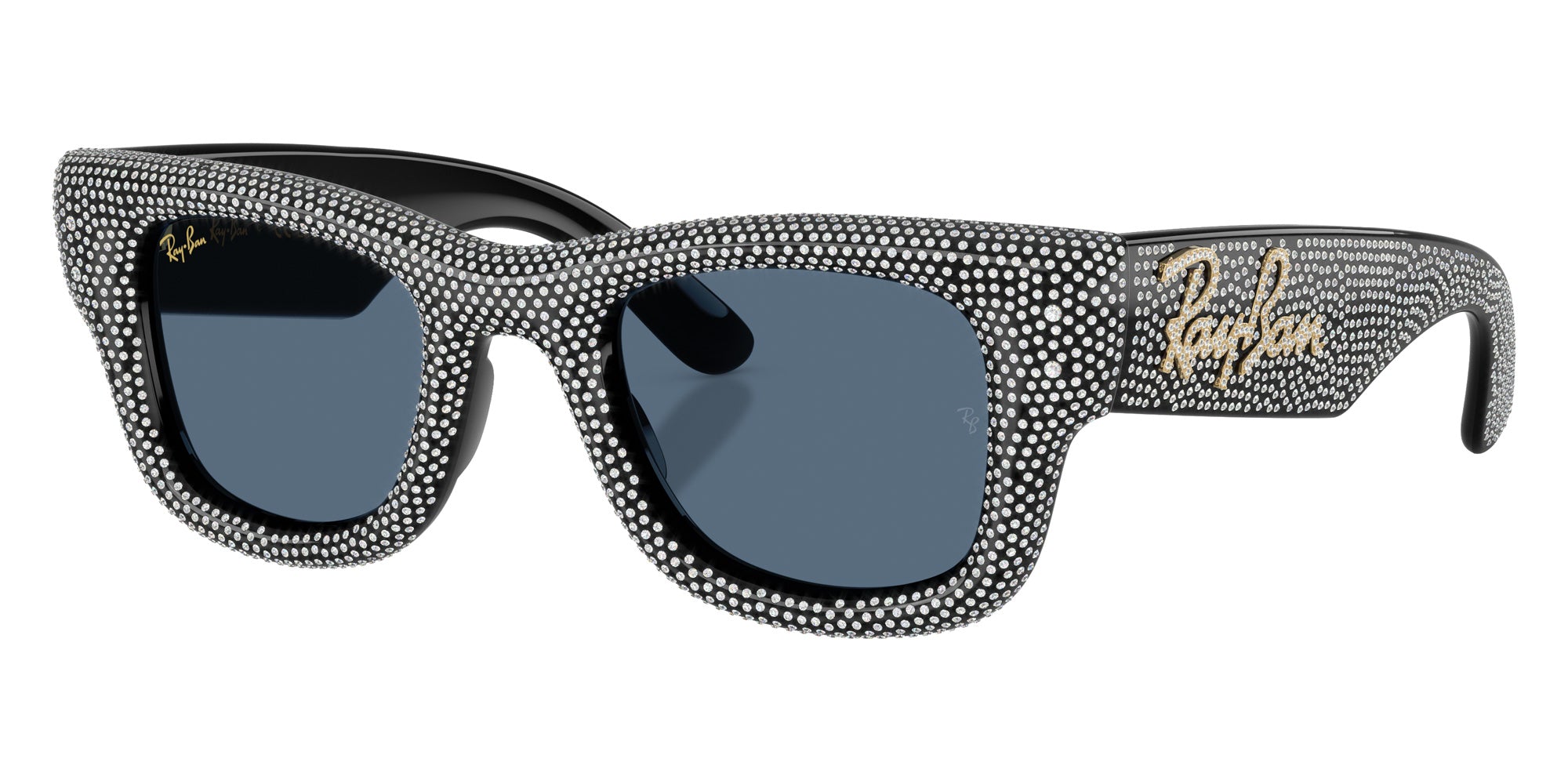 Ray-Ban RB4940BP Wayfarer Puffer Crystal Pav® Edition 686580 47 - Black #id:rb4940bp686580_s:100105