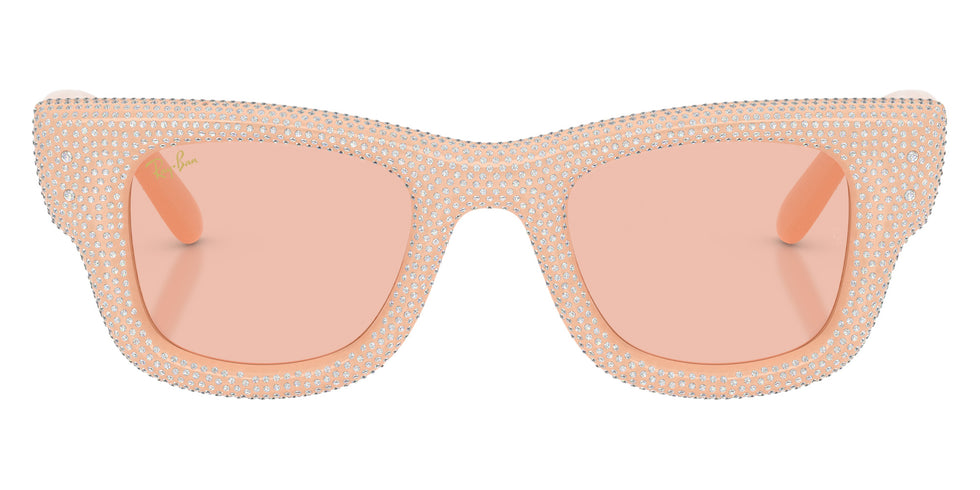 Ray-Ban RB4940BP Wayfarer Puffer Crystal Pav® Edition 688984 47 - Solid Nude #id:rb4940bp688984_s:104100