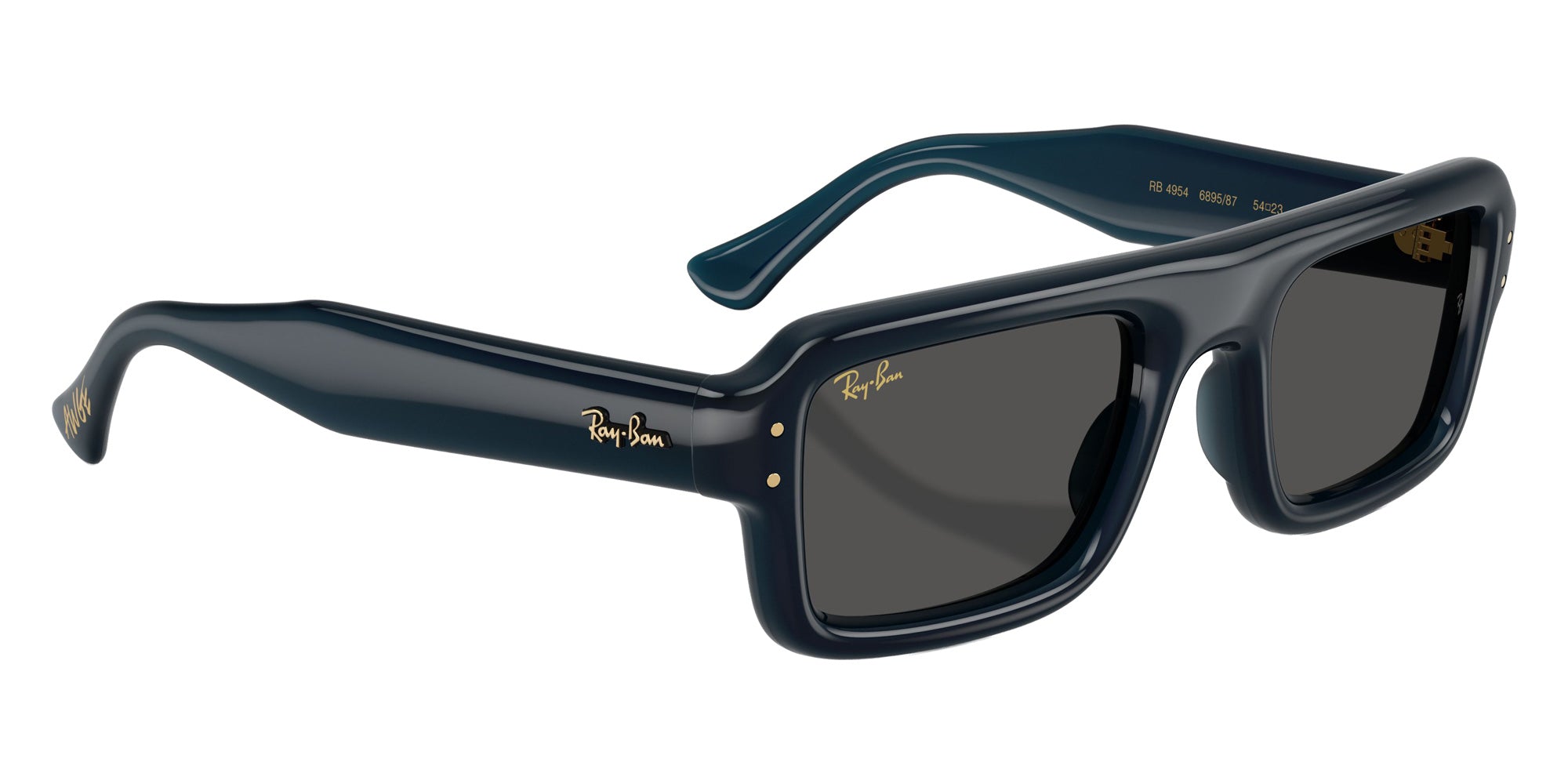 Ray-Ban RB4954 Flacko Puffer 689587 54 - Transparent Dark Blue / Ultra Black #id:rb4954689587_s:100120