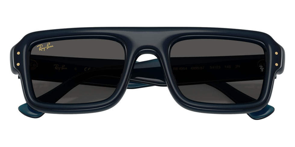 Ray-Ban RB4954 Flacko Puffer 689587 52 - Transparent Dark Blue / Ultra Black #id:rb4954689587_s:112125