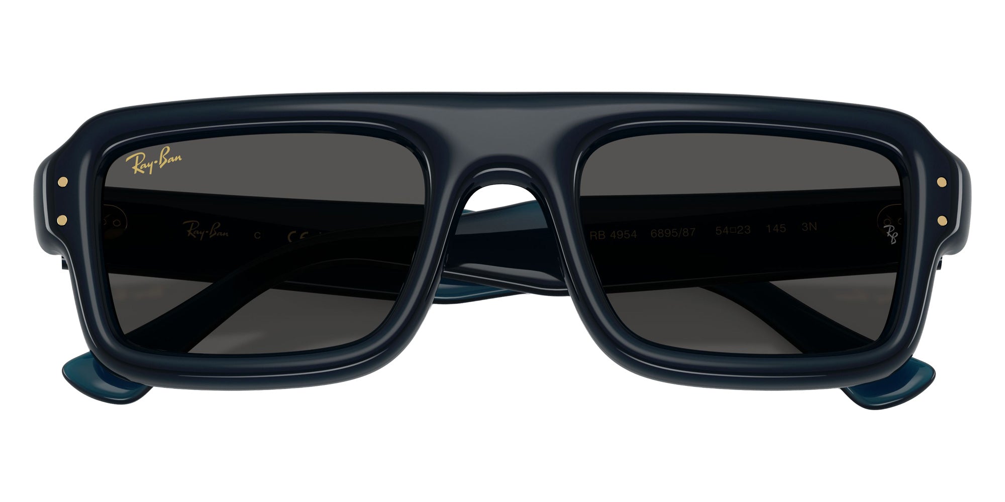 Ray-Ban RB4954 Flacko Puffer 689587 54 - Transparent Dark Blue / Ultra Black #id:rb4954689587_s:100125