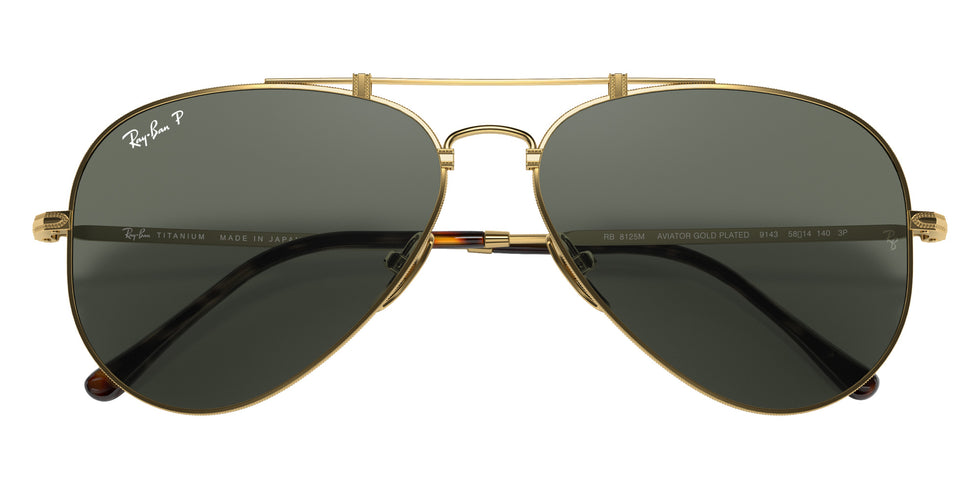 Ray-Ban RB8125M Aviator Titanium 9143 58 - Gold #id:rb8125m9143_s:100125