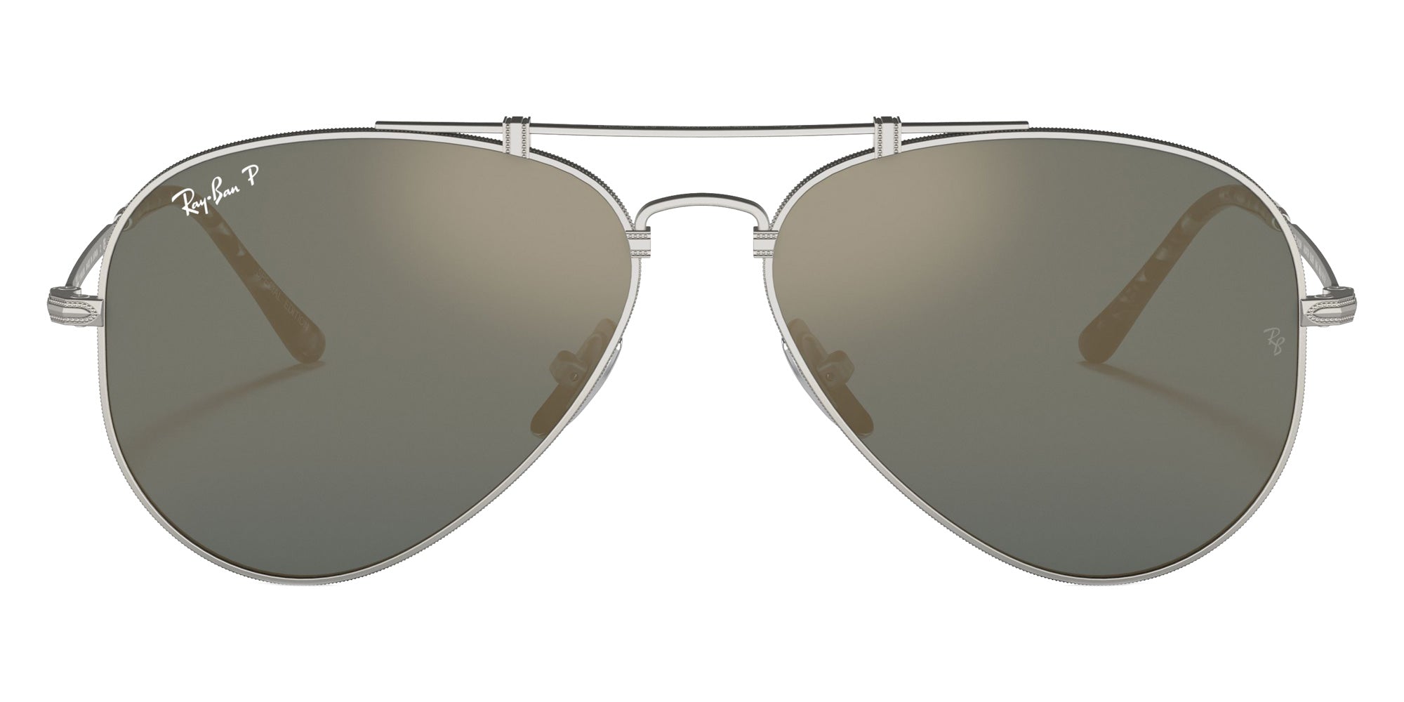 Ray-Ban RB8125M Aviator Titanium 9165 58 - Silver / Crystal Blue Polarized #id:rb8125m9165_s:100100
