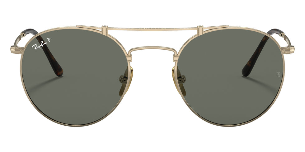 Ray-Ban RB8147M Round Double Bridge Titanium 9143 50 - Gold #id:rb8147m9143_s:100100