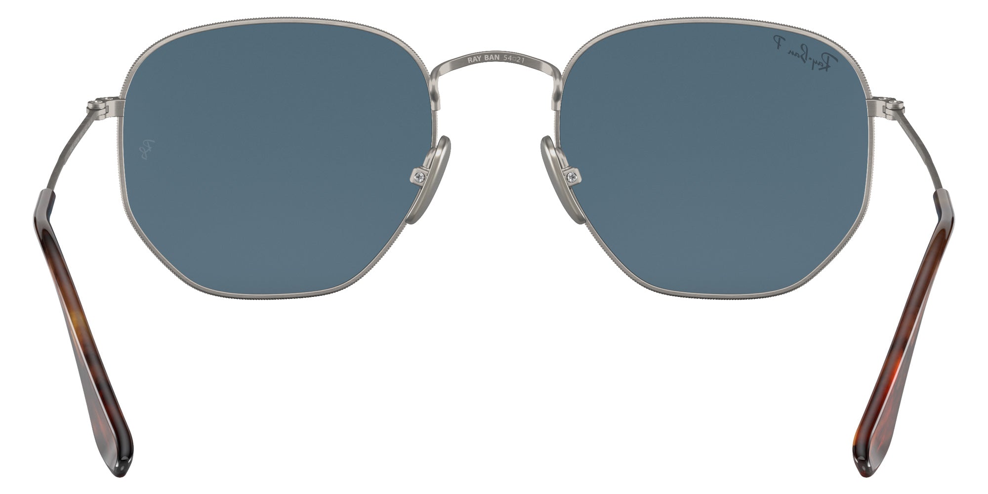 Ray-Ban RB8148 Hexagonal Titanium 9208T0 54 - Gunmetal / Polarized Blue Mirrored Gold #id:rb81489208t0_s:100115
