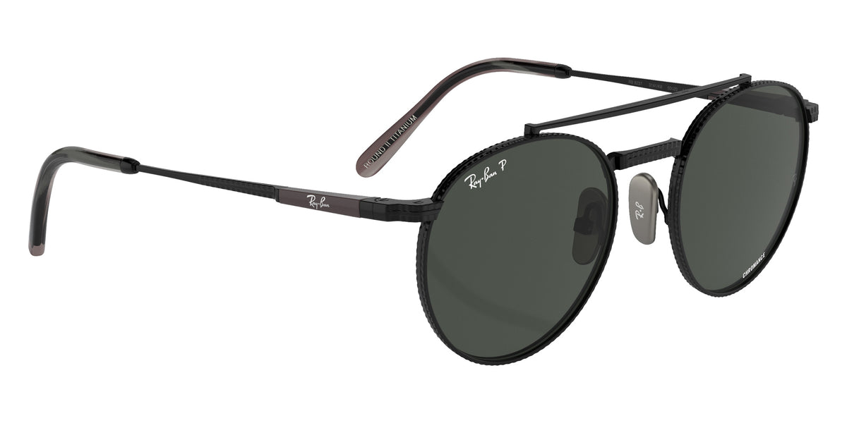 Ray-Ban RB8237 Round II Titanium 3141K8 53 - Black / Dark Gray Polarized+ #id:rb82373141k8_s:100120