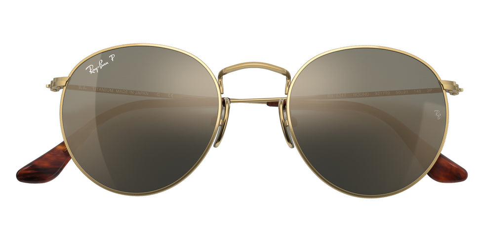 Ray-Ban RB8247 Round Titanium 9217T0 50 - Gold / Blue Mirrored Gold Polarized #id:rb82479217t0_s:100125