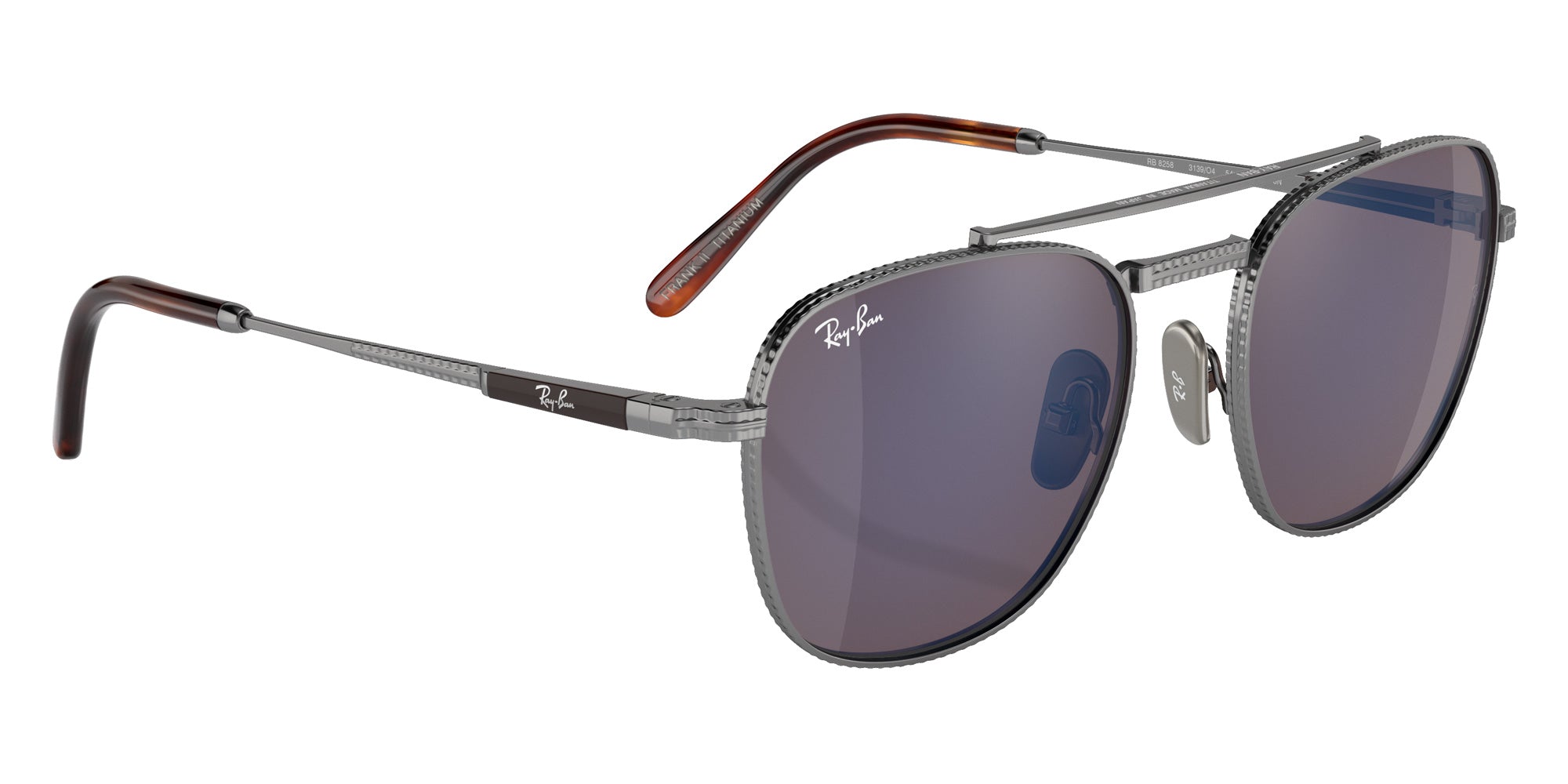 Ray-Ban RB8258 Frank II Titanium 3139O4 51 - Silver #id:rb82583139o4_s:100120