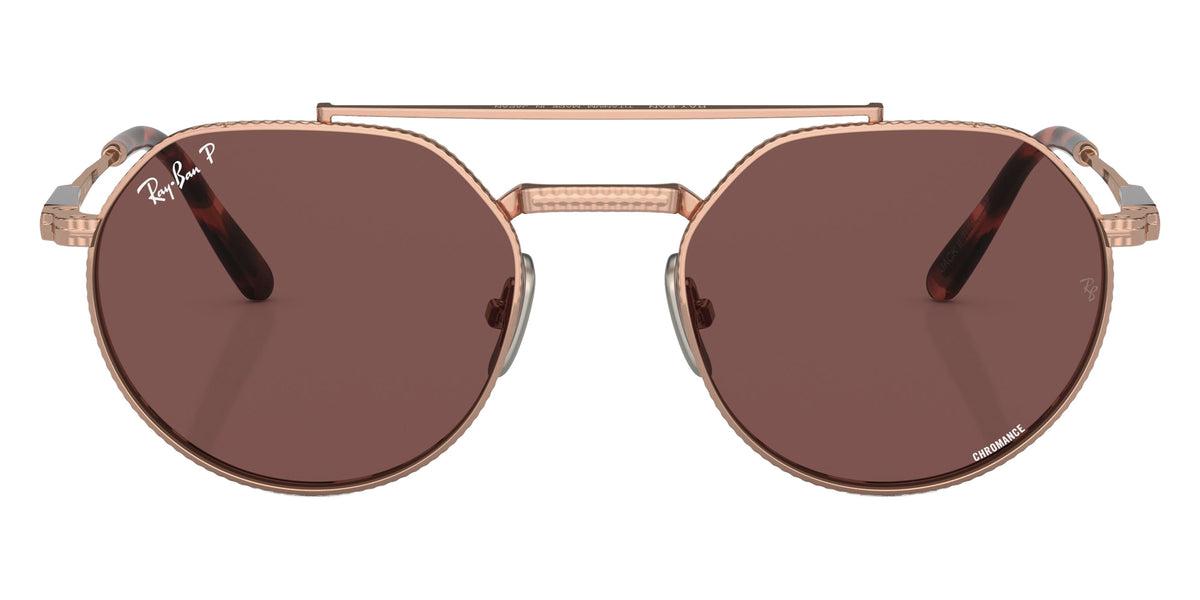 Ray-Ban RB8265 Jack II Titanium 3140AF 51 - Rose Gold / Dark Violet Polarized+ #id:rb82653140af_s:100100