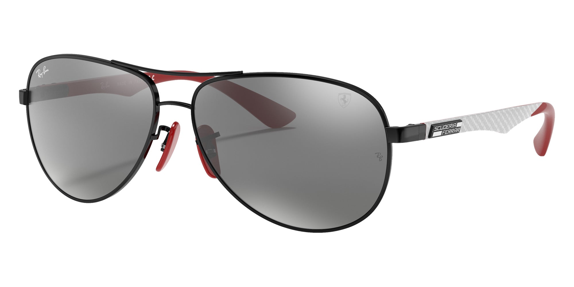 Ray-Ban RB8313M Scuderia Ferrari F0096G 61 - Black / Gray Mirrored Silver #id:rb8313mf0096g_s:102105