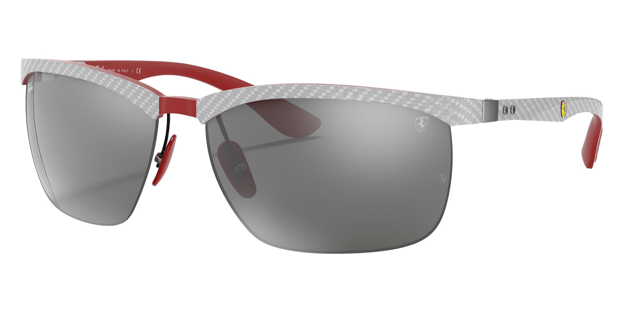 Ray-Ban RB8324M Scuderia Ferrari F0516G 64 - Gray / Gray Mirrored Silver #id:rb8324mf0516g_s:100105