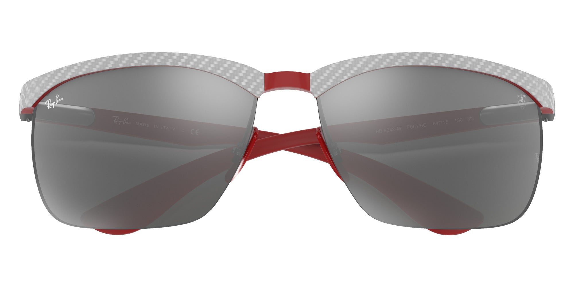 Ray-Ban RB8324M Scuderia Ferrari F0516G 64 - Gray / Gray Mirrored Silver #id:rb8324mf0516g_s:100125