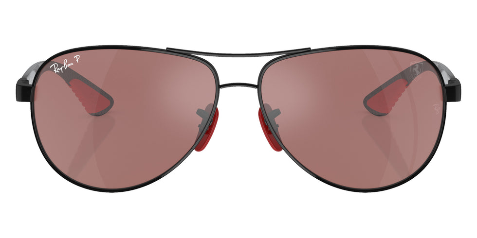 Ray-Ban RB8331M Scuderia Ferrari F002H2 61 - Black / Purple/Silver Mirrored Polarized #id:rb8331mf002h2_s:102100