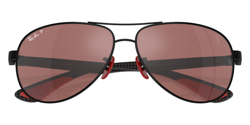 Ray-Ban RB8331M Scuderia Ferrari F002H2 61 - Black / Purple/Silver Mirrored Polarized #id:rb8331mf002h2_s:102125