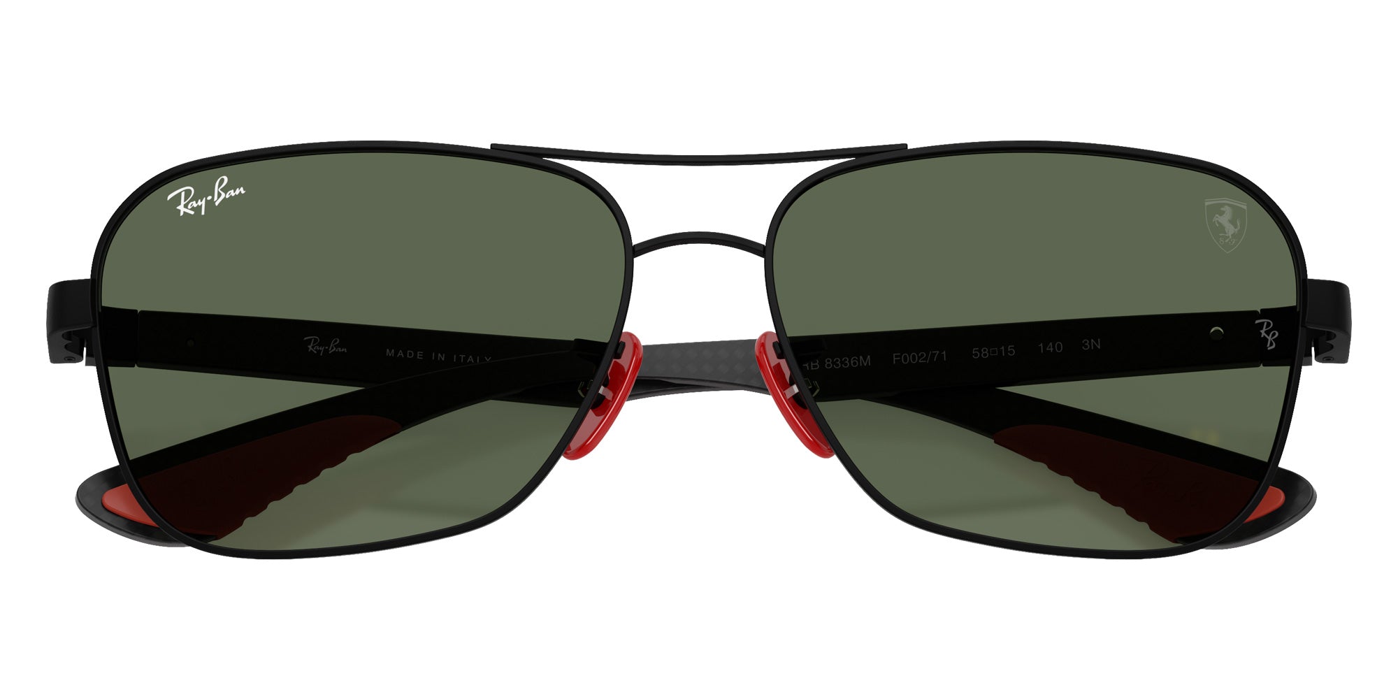 Ray-Ban RB8336M Scuderia Ferrari F00271 58 - Matte Black / Dark Green #id:rb8336mf00271_s:100125