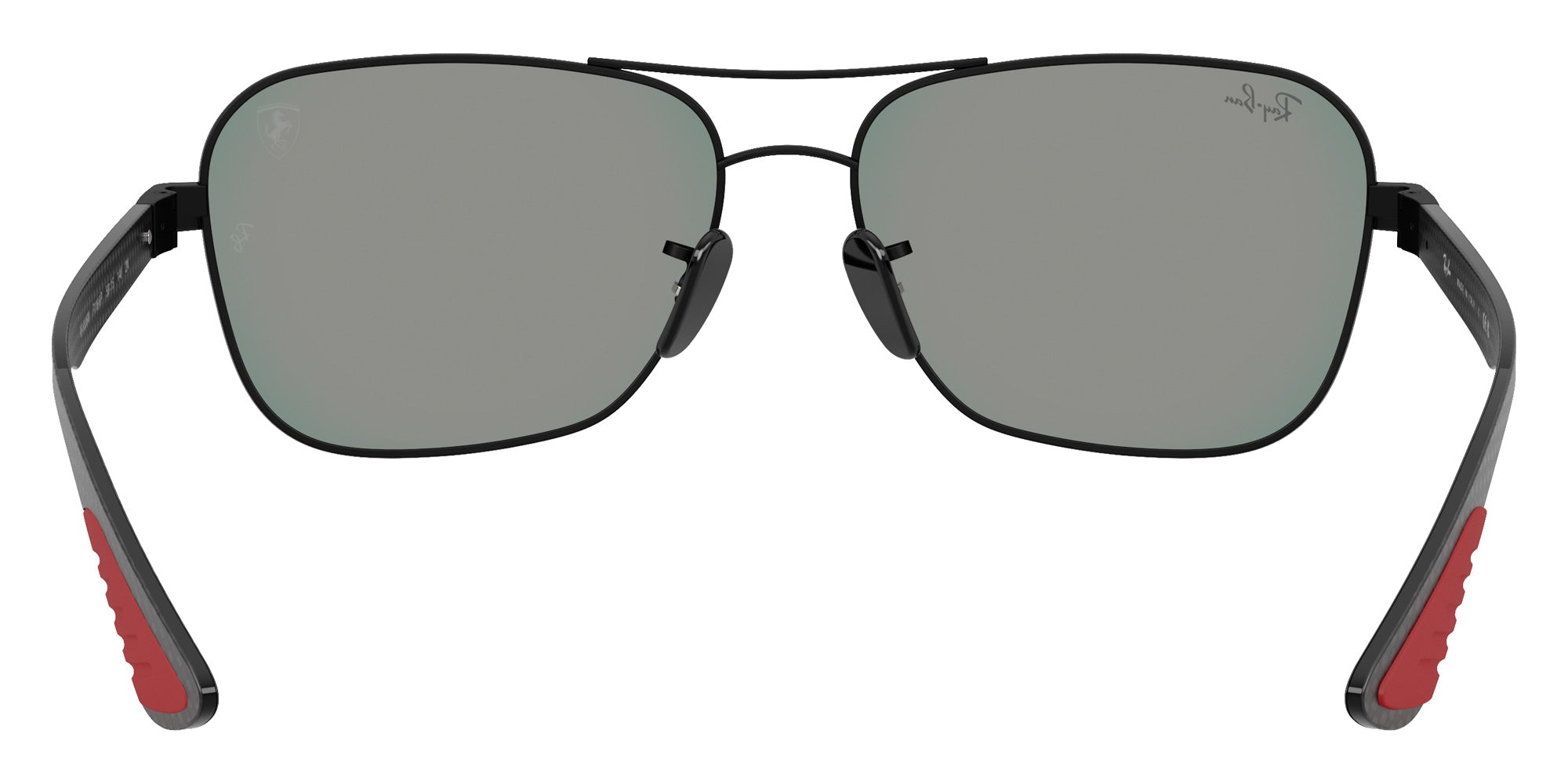 Ray-Ban RB8336M Scuderia Ferrari F1186P 58 - Matte Black / Dark Gray Mirrored Blue/Red #id:rb8336mf1186p_s:106115