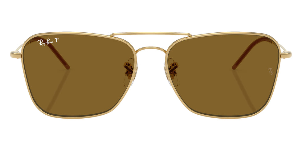 Ray-Ban RBR0102S Caravan Reverse 001/83 58 - Arista Gold / Polarized Dark Brown #id:rbr0102s00183_s:100100