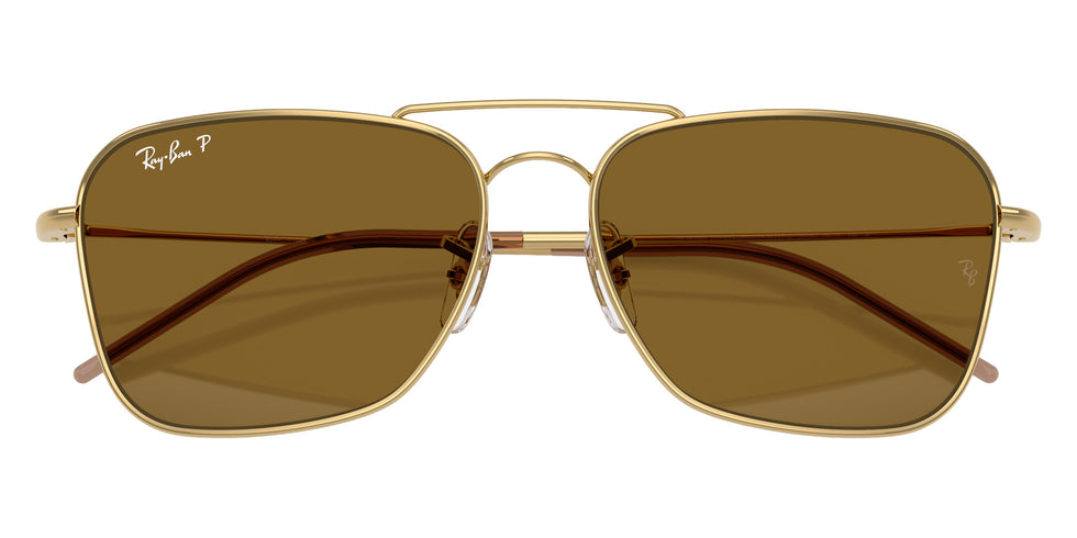 Ray-Ban RBR0102S Caravan Reverse 001/83 58 - Arista Gold / Polarized Dark Brown #id:rbr0102s00183_s:100125