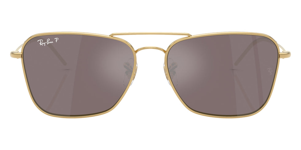 Ray-Ban RBR0102S Caravan Reverse 001/LB 58 - Arista Gold / Polarized Pink Mirrored #id:rbr0102s001lb_s:104100