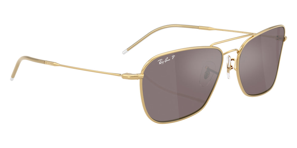 Ray-Ban RBR0102S Caravan Reverse 001/LB 58 - Arista Gold / Polarized Pink Mirrored #id:rbr0102s001lb_s:104120