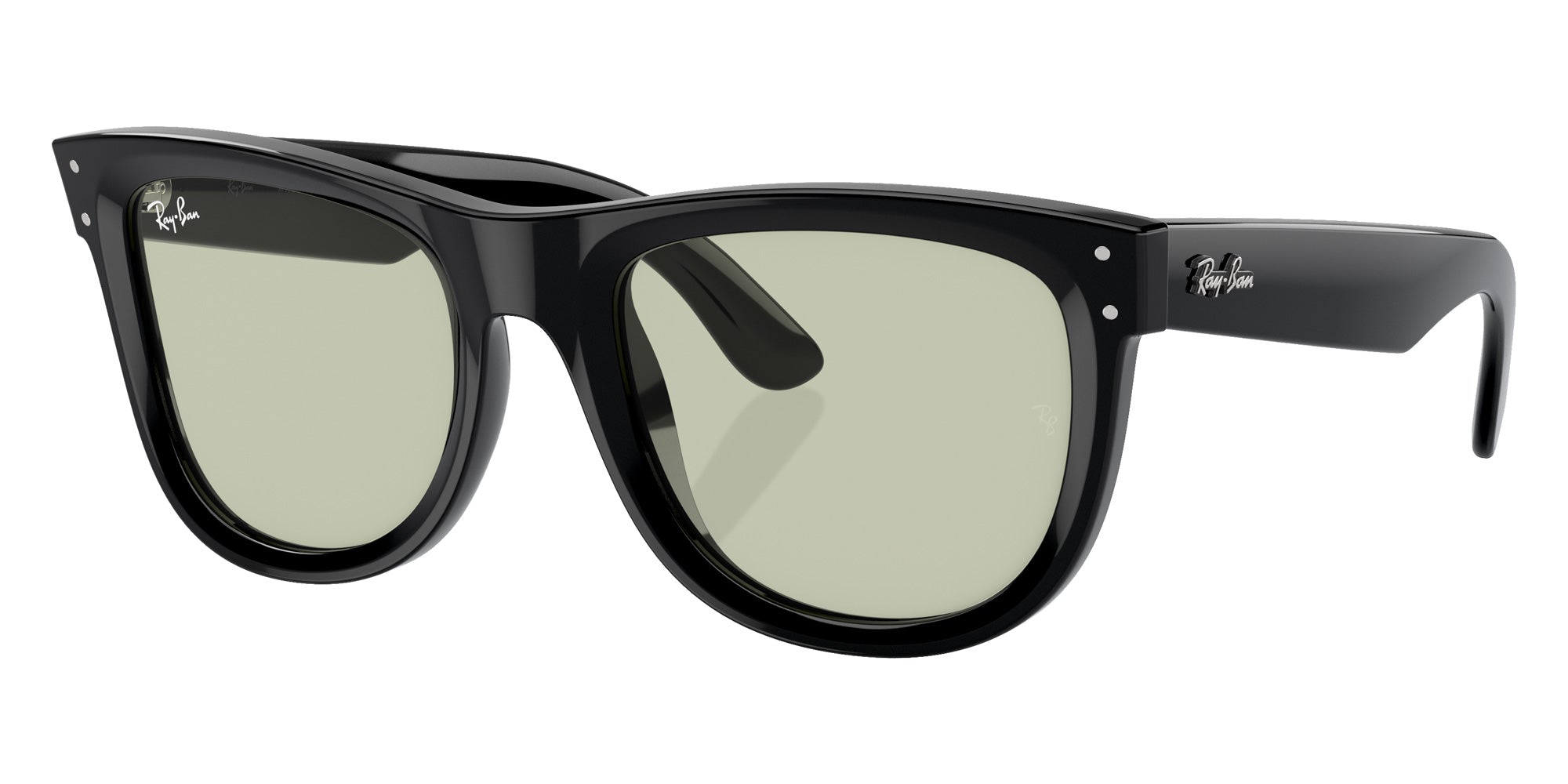 Ray-Ban RBR0502S Wayfarer Reverse 6677/2 50 - Black / Light Green #id:rbr0502s66772_s:100105