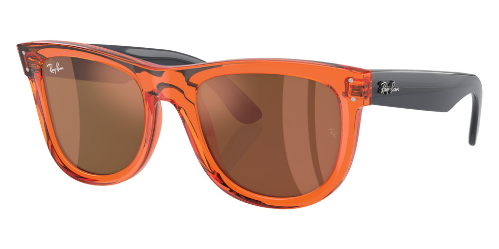 Ray-Ban RBR0502S Wayfarer Reverse 6712GM 53 - Transparent Orange / Copper Mirrored #id:rbr0502s6712gm_s:100105