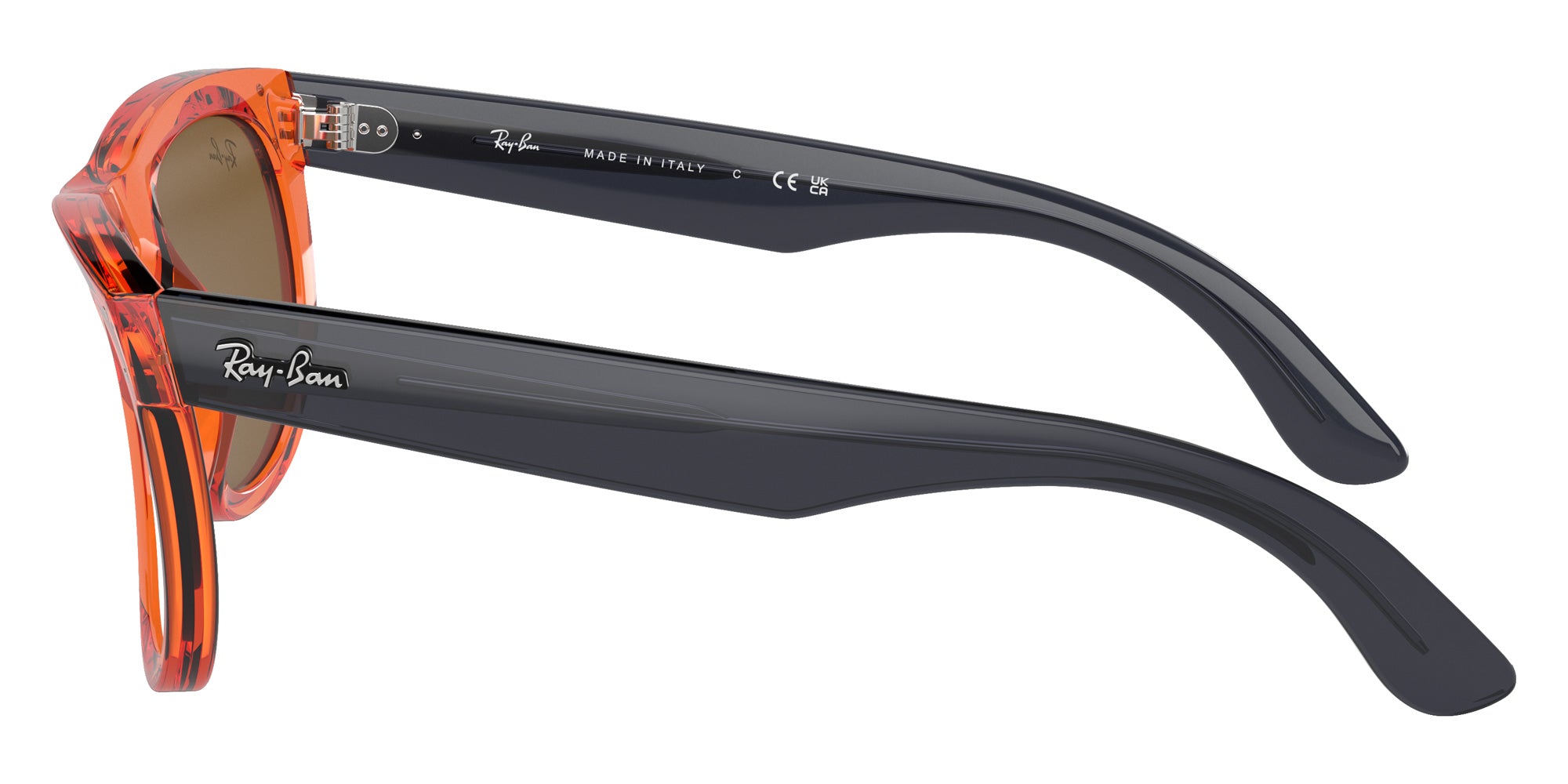 Ray-Ban RBR0502S Wayfarer Reverse 6712GM 53 - Transparent Orange / Copper Mirrored #id:rbr0502s6712gm_s:100110