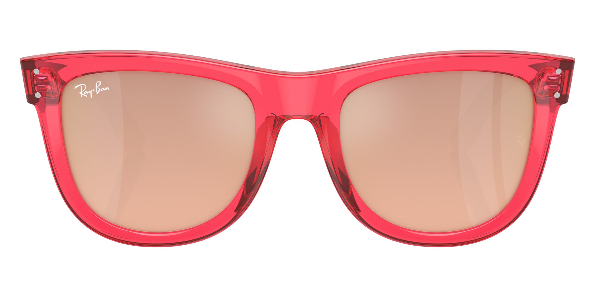 Ray-Ban RBR0502S Wayfarer Reverse 67132O 53 - Transparent Red / Light Gold Mirrored #id:rbr0502s67132o_s:100100