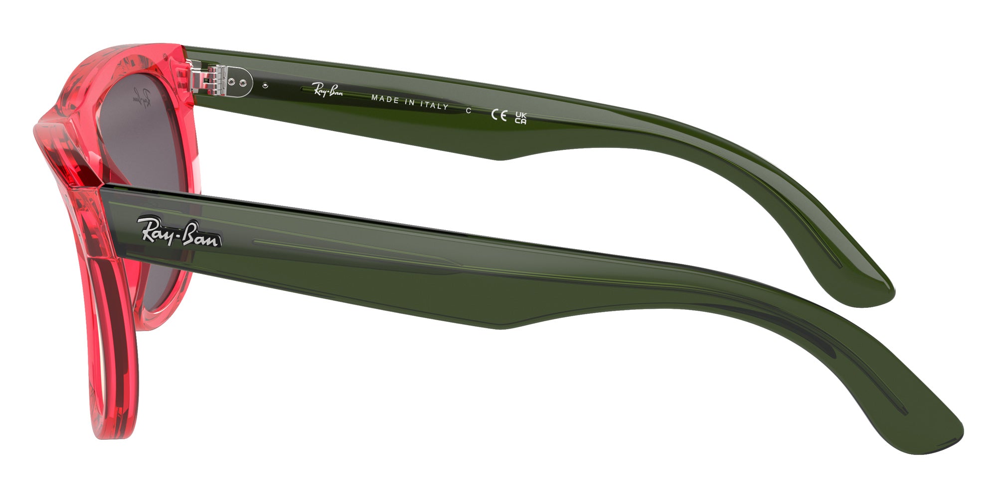 Ray-Ban RBR0502S Wayfarer Reverse 67132O 50 - Transparent Red #id:rbr0502s67132o_s:102110