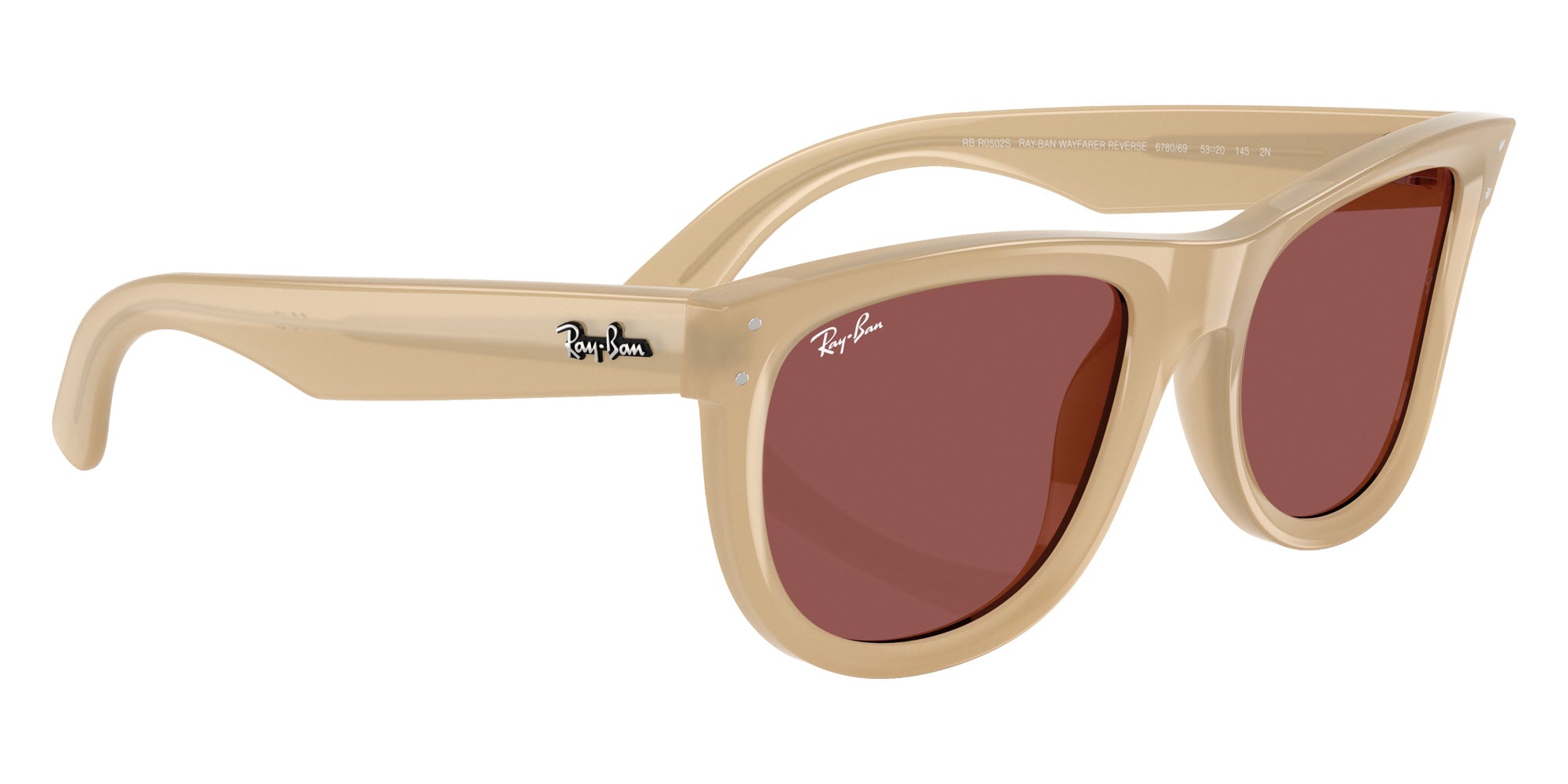Ray-Ban RBR0502S Wayfarer Reverse 678069 53 - Opal Beige & Honey #id:rbr0502s678069_s:104120
