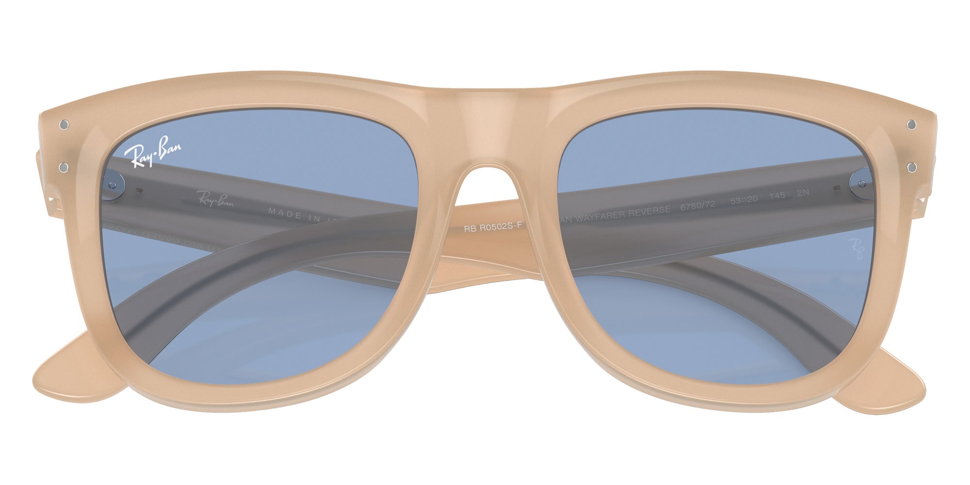 Ray-Ban RBR0502SF Wayfarer Reverse 678072 53 - Opal Beige & Honey #id:rbr0502sf678072_s:100125