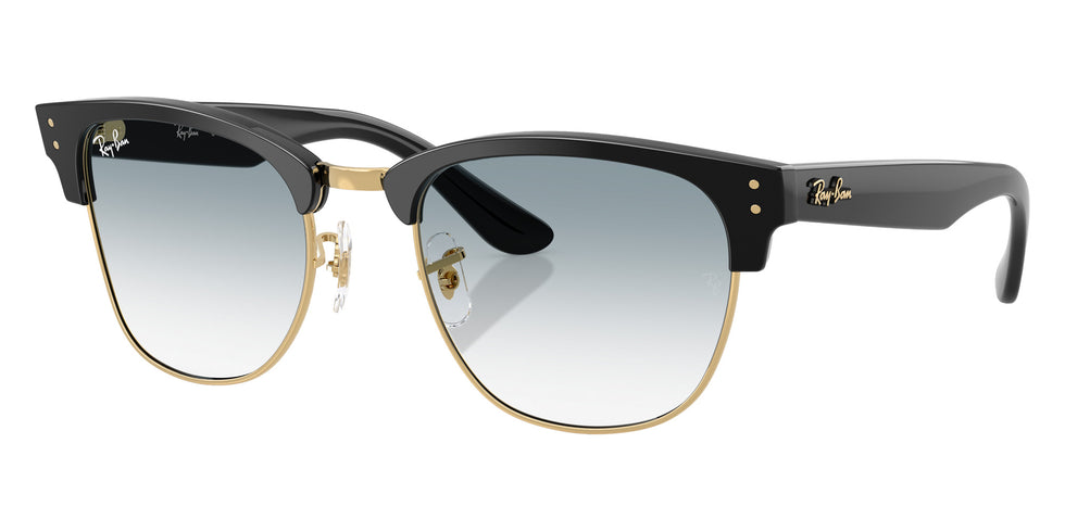 Ray-Ban RBR0504S Clubmaster Reverse 667779 51 - Black on Gold / Clear Gradient Blue #id:rbr0504s667779_s:106105