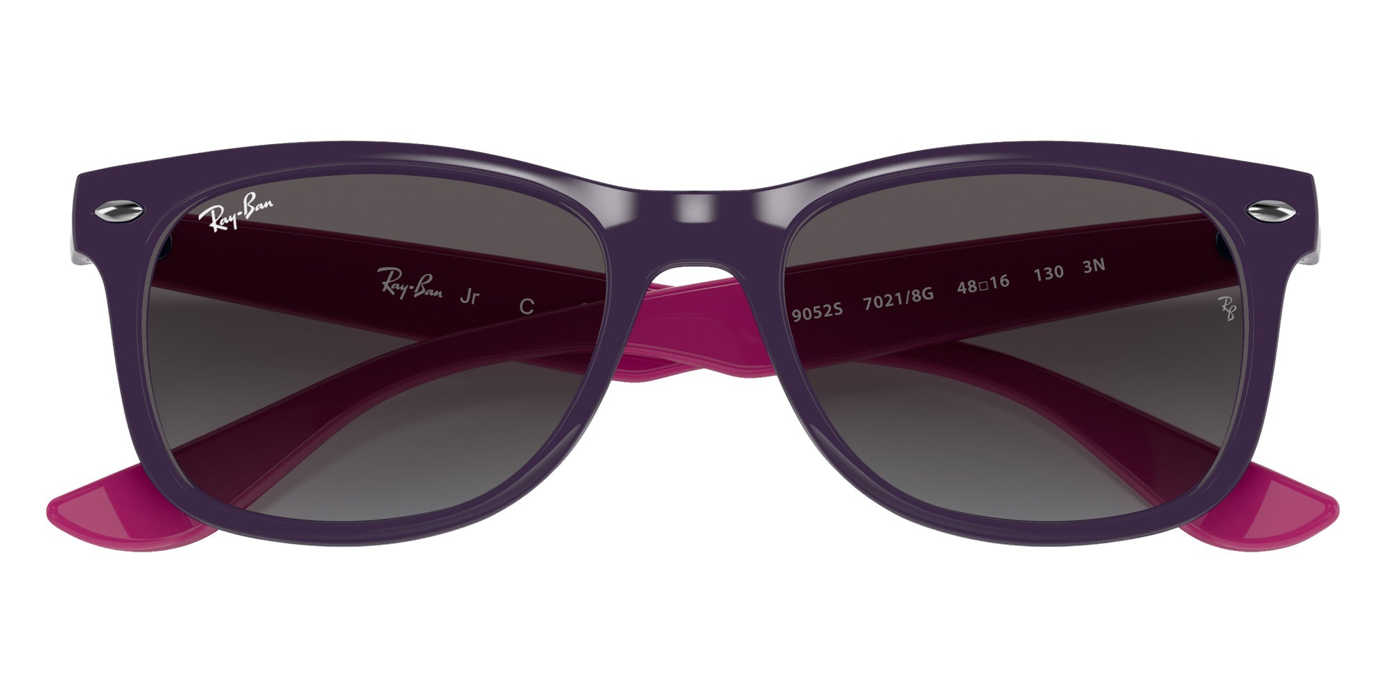 Ray-Ban RB9052S New Wayfarer 70218G 48 - Violet / Light Gray/Dark Gray #id:rj9052s70218g_s:100125