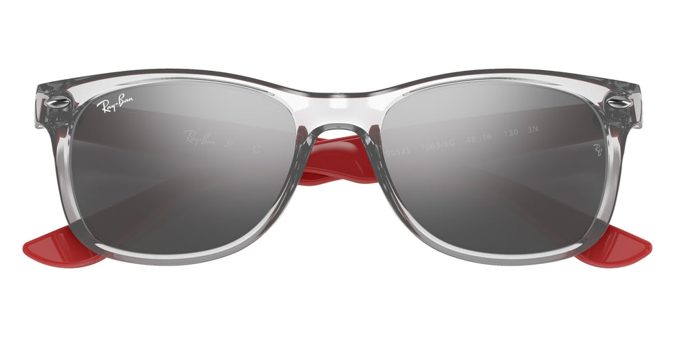 Ray-Ban RB9052S New Wayfarer 70636G 48 - Transparent Gray / Gray/Silver Mirrored #id:rj9052s70636g_s:102125