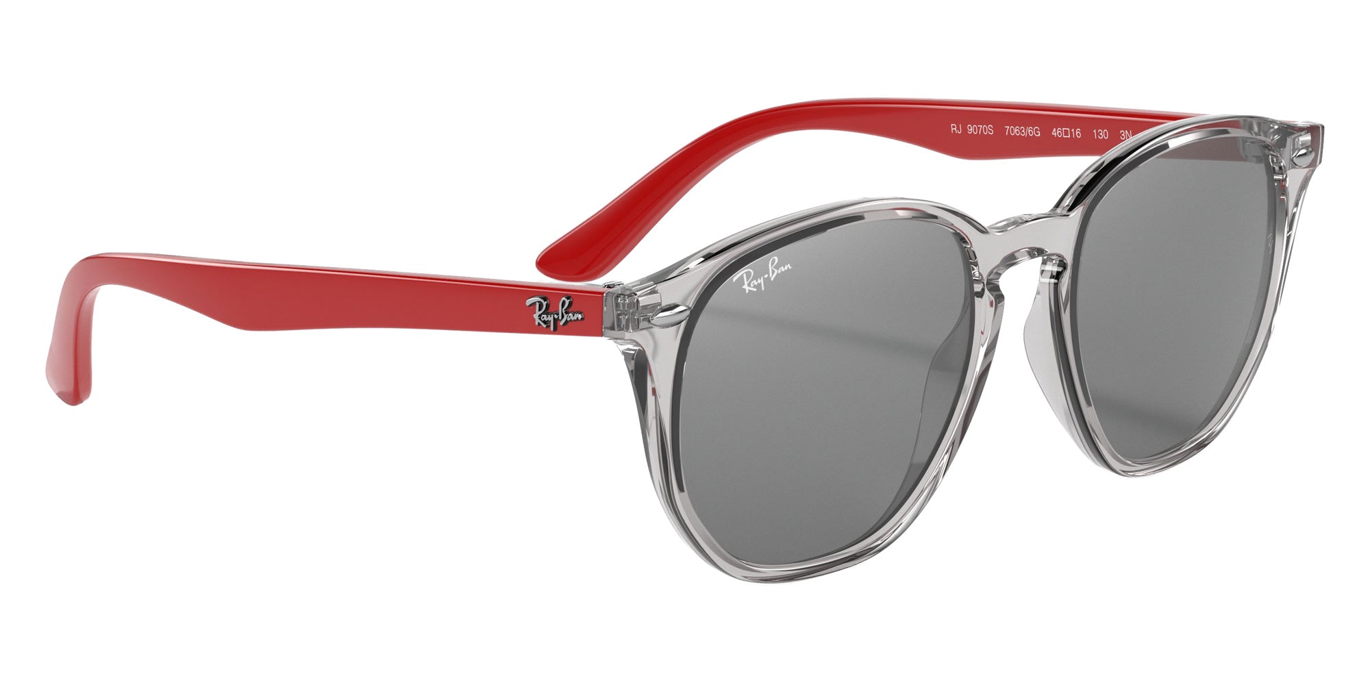 Ray-Ban RB9070S 70636G 46 - Transparent Gray / Gray Mirrored Silver #id:rj9070s70636g_s:100120