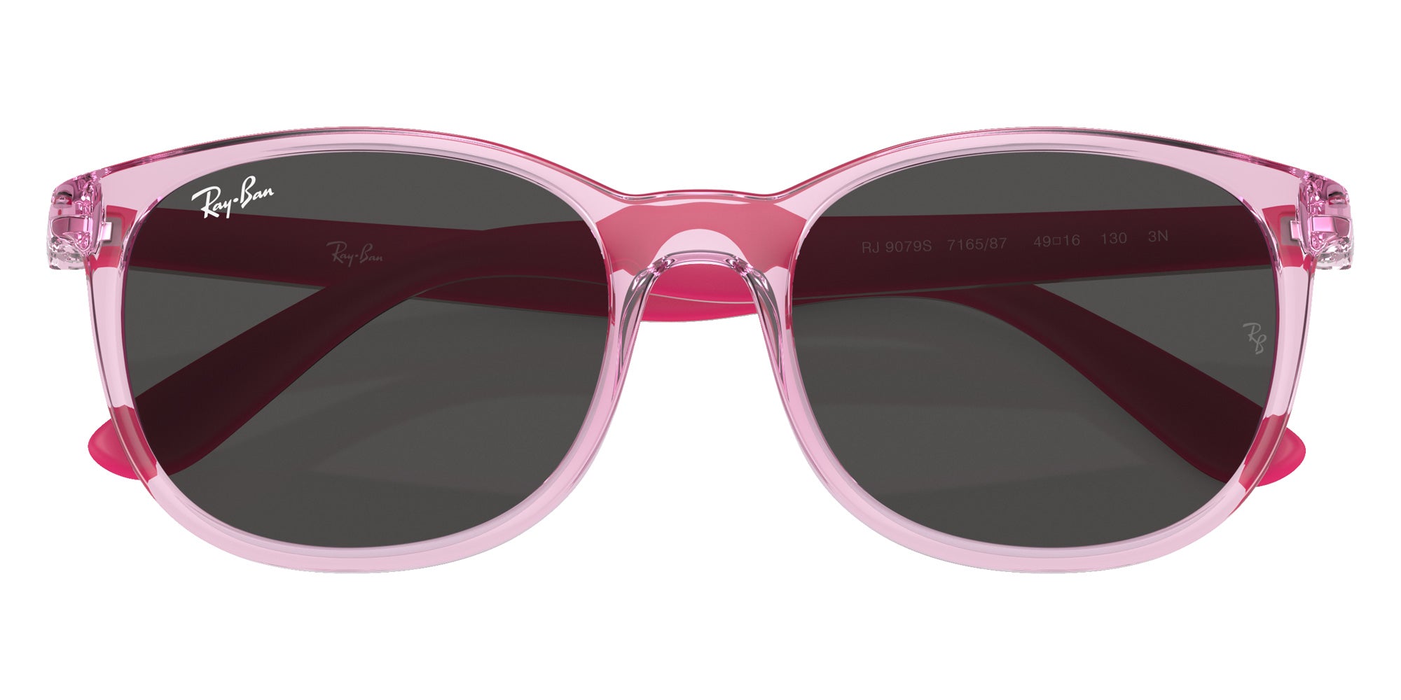 Ray-Ban RB9079S 716587 49 - Transparent Pink / Dark Gray #id:rj9079s716587_s:100125