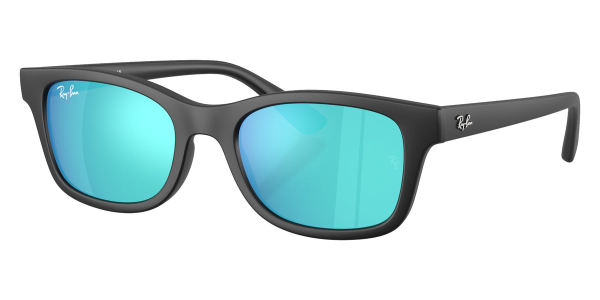Ray-Ban RB9086S 100S55 46 - Matte Black / Light Green Mirrored Blue #id:rj9086s100s55_s:100105