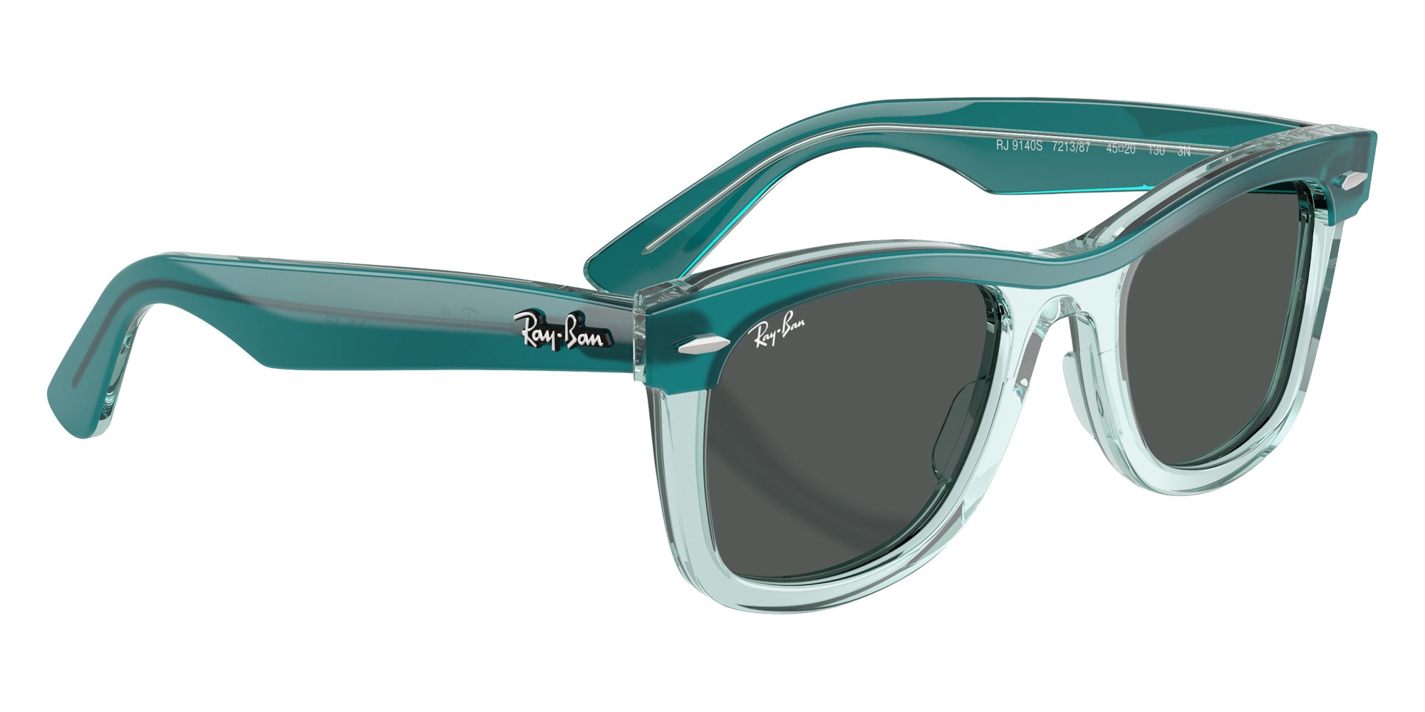 Ray-Ban RB9140S Mini Street Neat 721387 45 - Green Transparent #id:rj9140s721387_s:104120