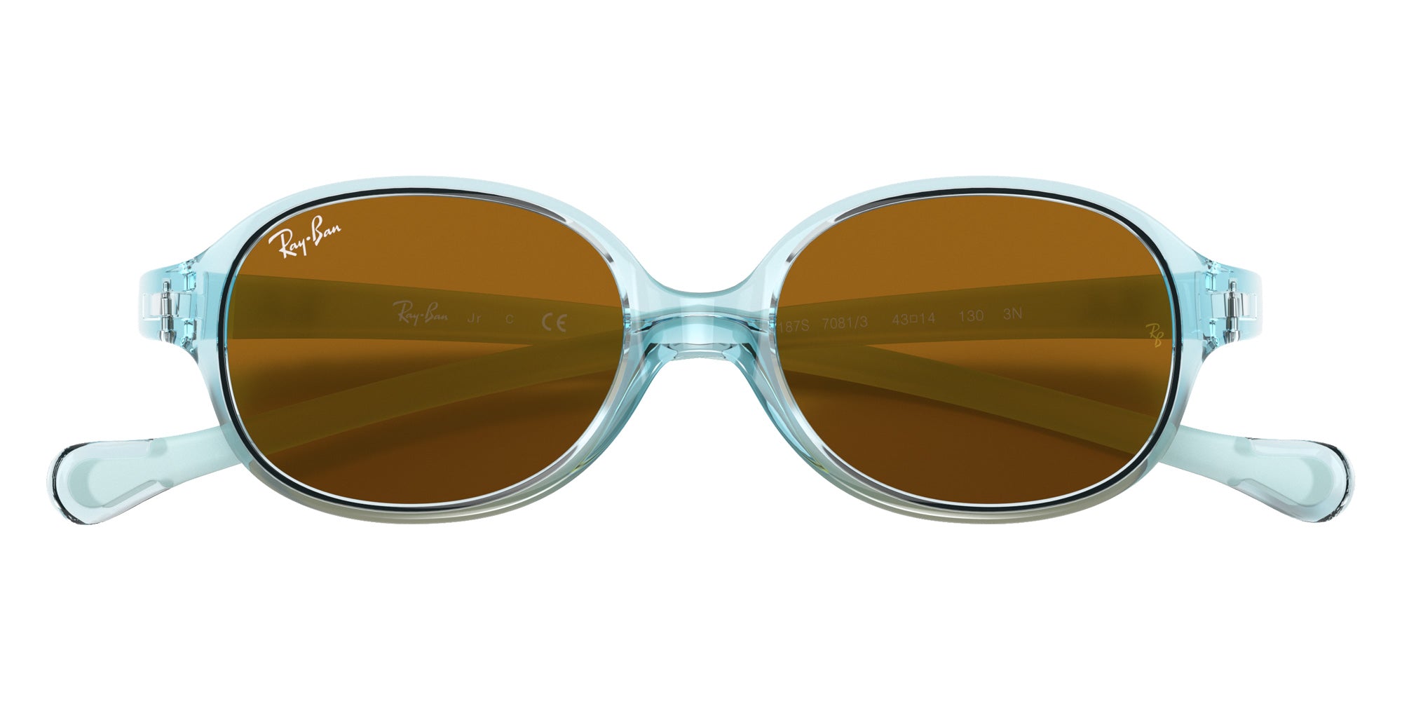 Ray-Ban RB9187S 7081/3 43 - Transparent Light Blue / Brown #id:rj9187s70813_s:100125
